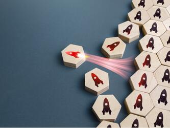 Rocket changing course